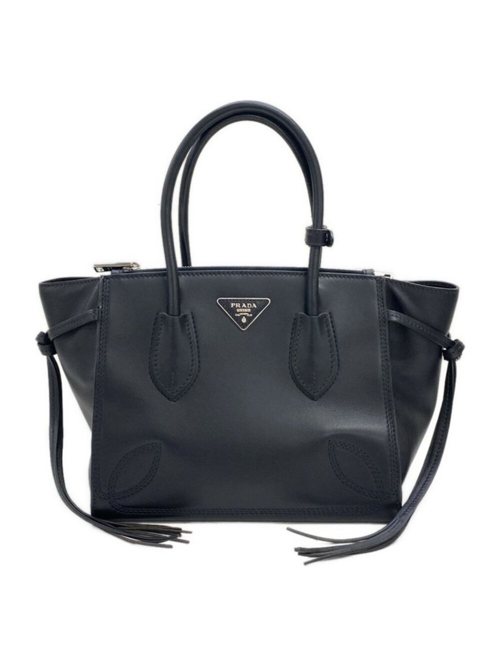 Prada Handbag City Sports Black Leather